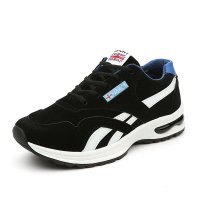 新款男鞋休闲跑步鞋减震运动鞋 韩版厚底气垫防滑休闲鞋E07