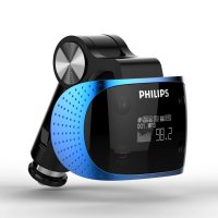 飞利浦(Philips)SA1608无损车载MP3音乐播放器 车载充电器功能 FM发射/AUX点烟器式可旋转 8G 黑色
