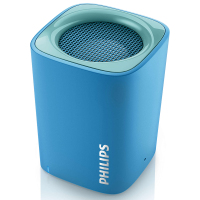 飞利浦(Philips)BT100无线蓝牙音箱便携式音响 迷你手机电脑低音炮 免提通话AUX音频输入 蓝色
