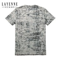 LAYENNE 复古条纹夏季男T恤时尚百搭圆领短袖上衣潮青年休闲男装