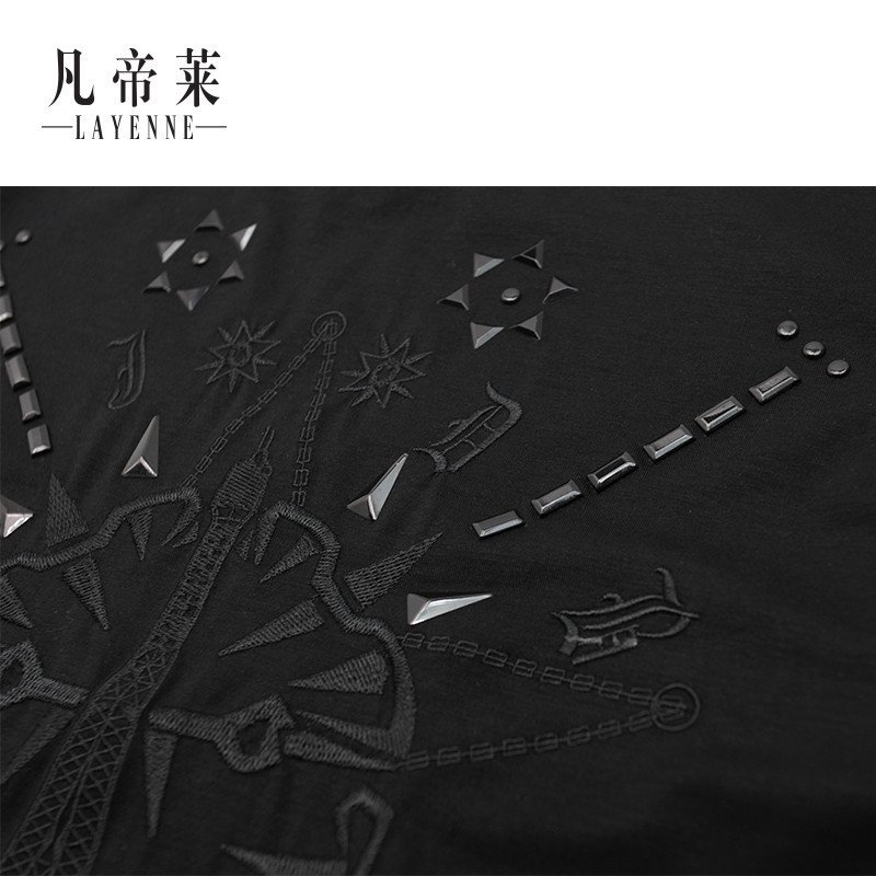 2016夏季t恤男短袖韩版潮学生图纹圆领上衣黑白休闲夜店打底衫