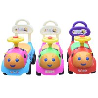 百邦卡通儿童新扭扭车带音乐静音轮可坐玩具车宝宝滑行车溜溜车摇摆车