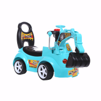 新款儿童益智早教挖车带音乐滑行车宝宝1-3岁溜溜车