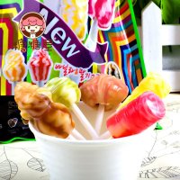 糖糖屋零食品 韩国进口糖果 乐天冰激凌水果棒棒糖6口味 165g*2袋