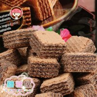 糖糖屋食品 意大利进口零食 Loacker莱家威化饼干 黑巧克力味125g