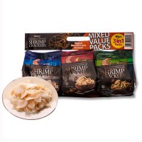印尼进口零食 啪啪通虾片休闲零食膨化食品3种口味组合 40g*3袋