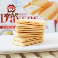 糖糖屋食品 日本进口零食 Sanritsu三立白巧克力夹心薄酥饼干109g
