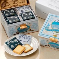 糖糖屋 日本进口 北海道白色恋人黑白巧克力夹心饼干36枚铁盒396g