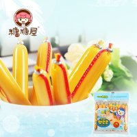 糖糖屋韩国进口零食pororo宝噜噜DHA智慧鳕鱼肠婴儿辅食宝露露90g