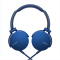 索尼(SONY)MDR-XB550AP 头戴式 立体声 重低音 有线耳机 通话耳机 蓝色