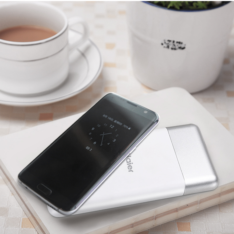 海尔haier无线充电宝wps717w10000mah大容量电芯智能充电有线和无线