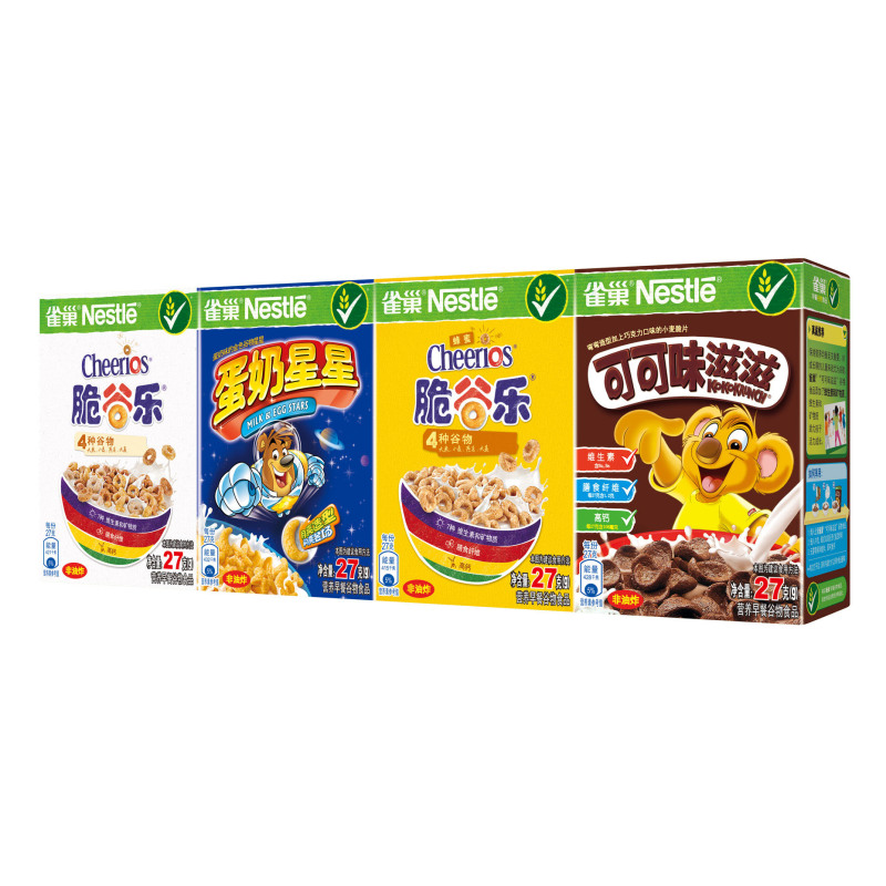 Nestle雀巢 雀巢早餐谷物迷你装 蛋奶/可可味/脆谷乐/蜂蜜*1