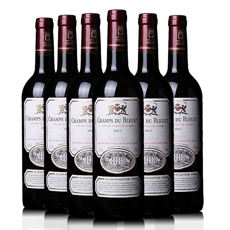 法国进口红酒香杜乐干红葡萄酒整箱装750ml*6 送礼红酒原瓶干红图片