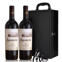 智利原瓶进口红酒蓝宝堂珍藏红葡萄酒干红双支礼盒装拉博丝特红酒送人