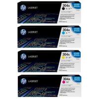 HP Color LaserJet 304A硒鼓套装(黑红黄蓝 原装 惠普CC530A硒鼓 套装(黑红黄蓝四色)