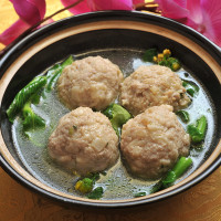 [中华特色]江苏馆 五亭桥火锅丸子狮子头大斩肉 原味240g/4只盒 华东
