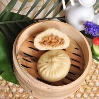 [中华特色]江苏馆 扬州特产五亭三丁包子360g/12只速冻食品营养儿童早餐 华东
