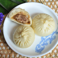 【中华特色】江苏馆 扬州特产五亭鲜肉包子480g/6只速冻食品营养儿童早餐 华东