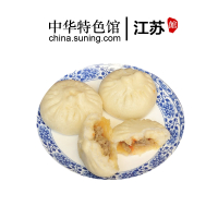 [中华特色]江苏馆 扬州特产五亭蟹黄包子300g/6只速冻食品营养儿童早餐 华东