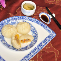 [中华特色]江苏馆 扬州特产五亭蟹黄包子300g/6只速冻食品营养儿童早餐 华东
