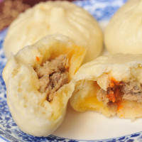 [中华特色]江苏馆 扬州特产五亭蟹黄包子300g/6只速冻食品营养儿童早餐 华东