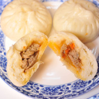 [中华特色]江苏馆 扬州特产五亭蟹黄包子300g/6只速冻食品营养儿童早餐 华东