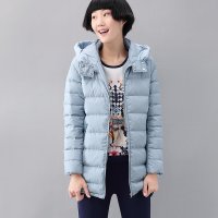 熙世界2015冬装新款外套加厚中长款连帽长袖羽绒服女184LY270