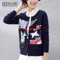 2015年冬装新款韩版上衣长袖毛针织衫女184LW009