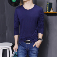 京质优品2016春装新款韩版男装圆领长袖t恤 男秋装打底衫