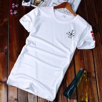 京质优品 夏季男士休闲短袖潮流男装T恤 韩版修身时尚纯色简约圆领体恤男