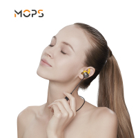 MOPS 专业运动无线蓝牙耳机 跑步防水入耳式耳机 手机线控耳机/耳麦 黄色