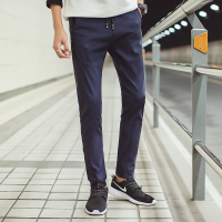 夏季男士韩版修身小脚运动裤男士9分裤子潮