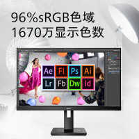 飞利浦(PHILIPS)27英寸显示器2K商用办公设计IPS屏幕HDR升降旋转家用台式液晶电脑显示屏 275S9DR(2K IPS 75Hz旋转升降)