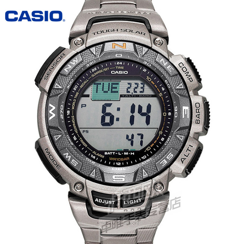 卡西欧casio男表 户外运动手表太阳能男士方防水手表