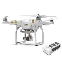 DJI大疆精灵 Phantom 3 Professional 4K专业版 双电套装 遥控航拍无人机四轴飞行器
