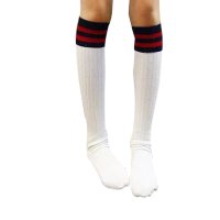 萌衣萌裤 童装女童 2015秋冬 女童白搭洋气中筒袜儿童时尚条纹中筒袜子