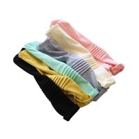 萌衣萌裤 童装女童 2015秋冬新款 纯色膝盖褶皱弹力裤百搭修身打底裤