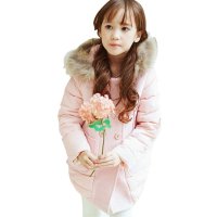 萌衣萌裤 2015冬季儿童棉服女童毛领棉衣棉服韩版修身保暖外套158825