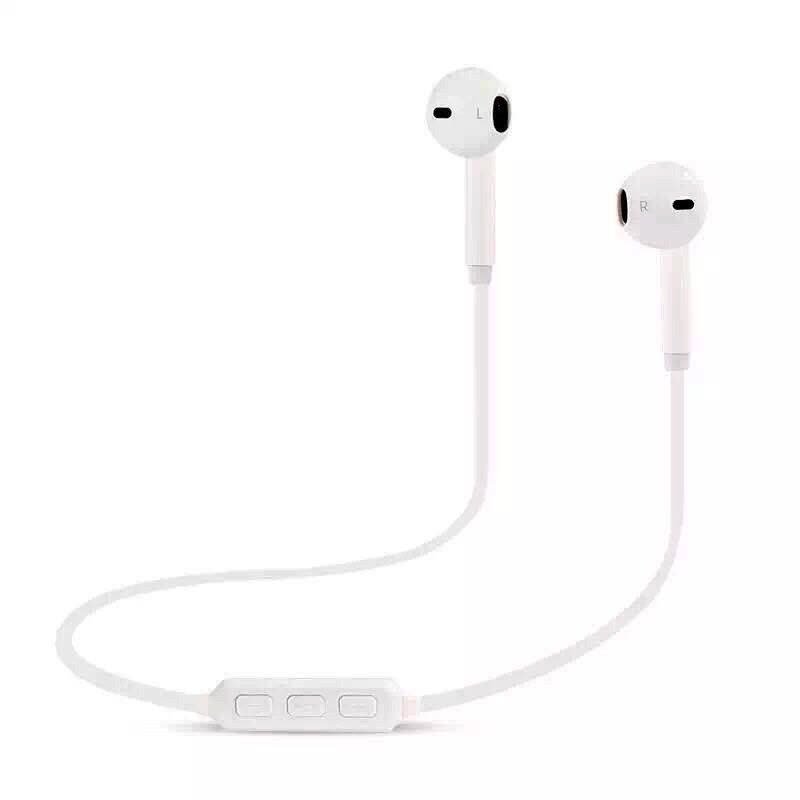 耳宝运动双耳蓝牙耳机CSR4.0芯片声控接听语音报号多媒体播放 白色图片