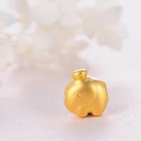 【中国黄金】足金对象系列吊坠-礼帽转运珠吊坠 情侣黄金吊坠（定价）