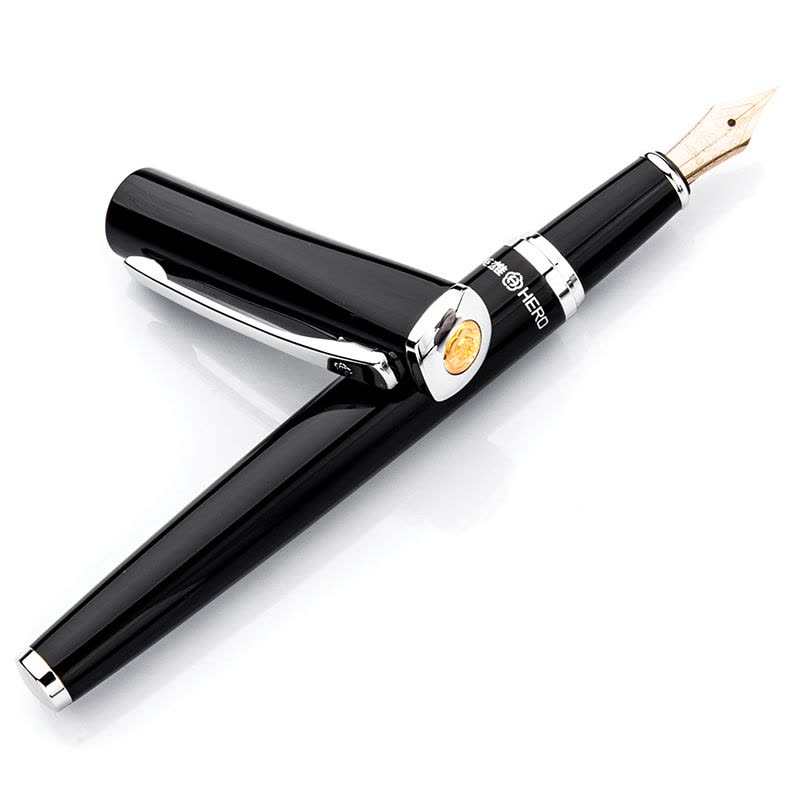 英雄(HERO)钢笔  956 铱金钢笔/墨水笔变色龙杆 黑杆图片