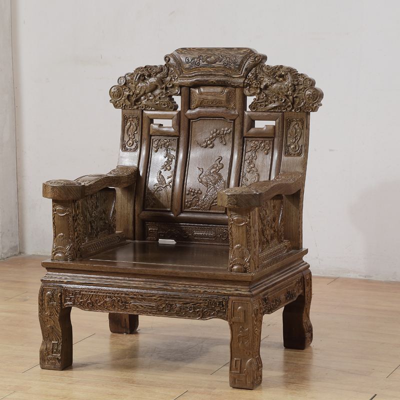 琪梦红木家具红木沙发非洲鸡翅木沙发六件套客厅组合沙发仿古原木