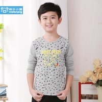 纳兰小猪童装2015秋装新款男童长袖T恤 中大童韩版长袖潮童T恤110-160