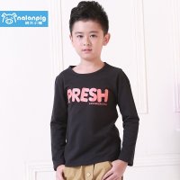 纳兰小猪童装男童韩版长袖t恤2015秋装新款中大儿童圆领长袖t恤