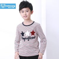 纳兰小猪童装男童t恤2015秋装新款中大童韩版长袖t恤儿童长袖时尚110-160