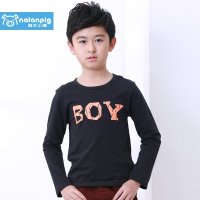 纳兰小猪童装2015秋装新款男童长袖T恤中大儿童圆领T恤韩版潮110-160