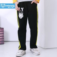 纳兰小猪男童裤子2015秋装新款中大儿童运动长裤男童运动裤110-160