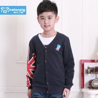 纳兰小猪童装男童 2015秋装新款开衫外套 中大儿童外套韩版潮童110-160