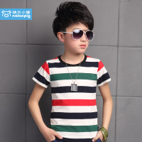 纳兰小猪童装2016夏季中大童男童短袖T恤 110-160