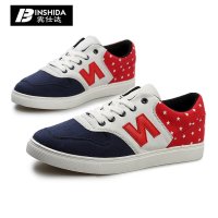 宾仕达2015夏季青年学生休闲帆布男鞋新款透气韩版潮鞋情侣运动低帮板鞋